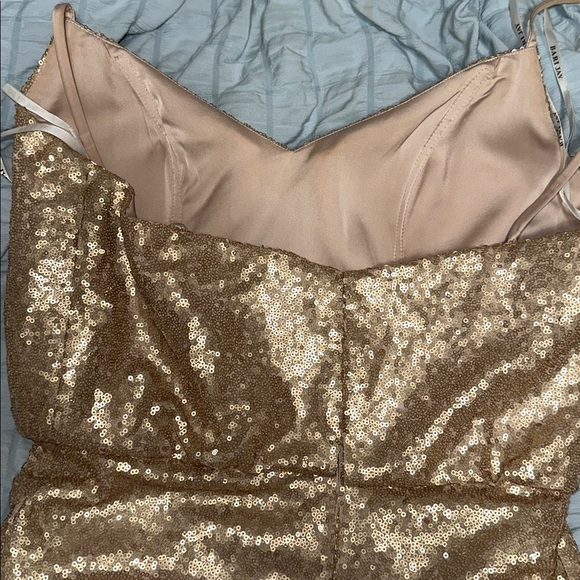 GOLD SEQUIN BARI JAY GOWN - Picture 8 of 16